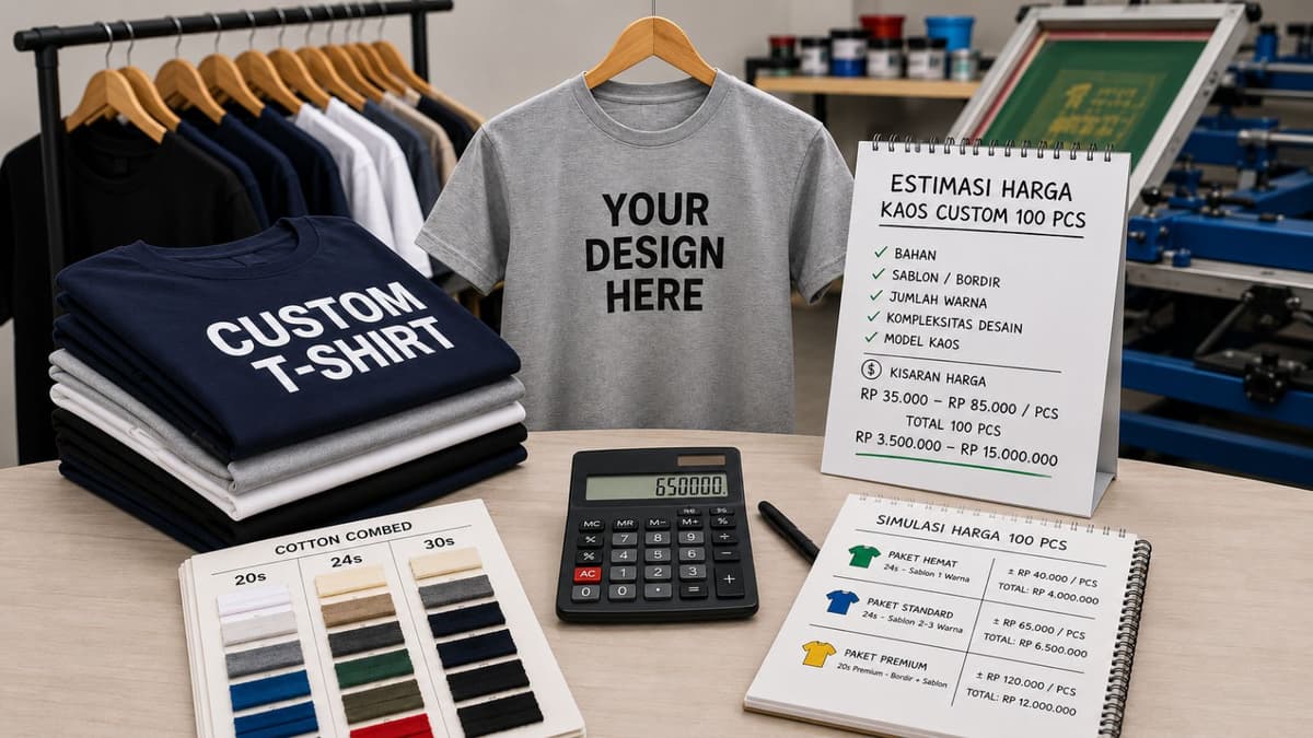 Harga Kaos Custom 100 Pcs: Estimasi Biaya, Faktor Penentu, dan Tips Hemat